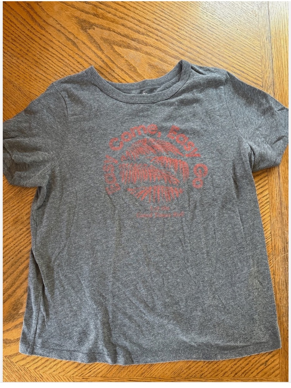 Old Navy Everywear Gray Short-Sleeve Graphic Tee Medium
